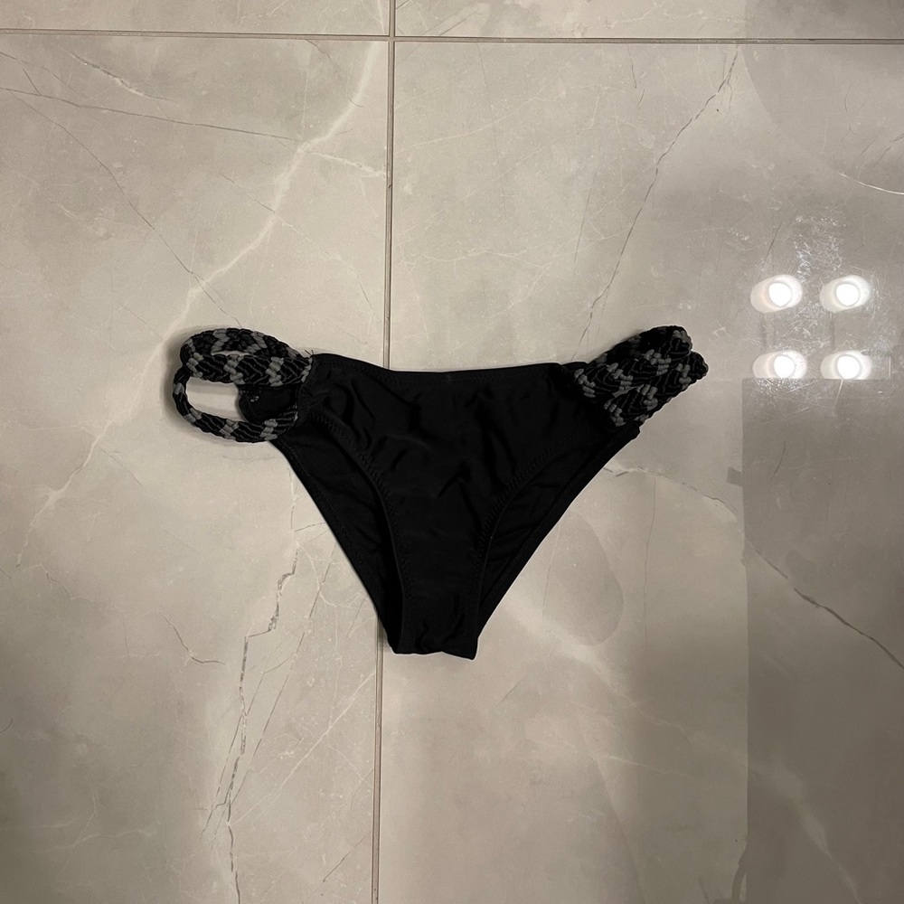 Rip Curl Black Knit Bikini Bottom